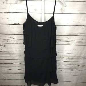 Ann Taylor Loft tiered semi sheer dress size 4